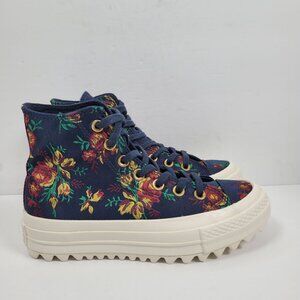 Converse Women's Floral High-Top Platform Sneakers 561654C US Size 5